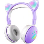 Casque audio enfant - mozos - kid dog - bluetooth - autonomie 15h - violet