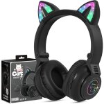 Casque audio enfantcasque bluetooth pour enfants sans filcasque oreilles de chat pliable avec led flash ... Casque audio enfantcasque bluetooth pour enfants sans filcasque oreilles de chat pliable avec led flash ...