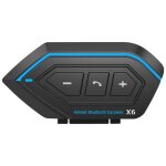 Casque bluetooth 5. 0 avec micro rigide interphone �tanche appairage universel pour moto et ski (noir) ...