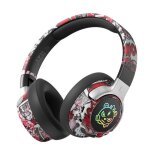 Casque bluetooth aureox sy - t12 rouge ? son hi - fi �clairage rgb 15h autonomie confort pliable