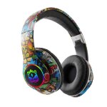 Casque audio bluetooth graffiti l750 pliable - led rgb - lumi�res led rgb ecouteurs & micro r�duction ...