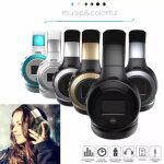 Casque bluetooth sans fil lecteur mp3 radio fm micro noir 32go