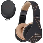 Casque bluetooth sans fil pliable casque audio stroavec micro intgr / micro sd / fm radio (noir / ...