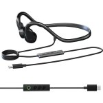 Casque � conduction osseuse filaire sans �couteurs microphone hd