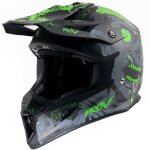 Casque moto cross homologué cross skud negan motoblouz adulte vert / noir Casque moto cross homologué cross skud negan motoblouz adulte vert / noir
