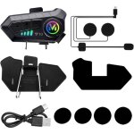 Casque dinterphone pour moto casque bluetooth assistant vocal support double suppression du bruit appels ...