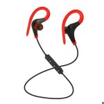 Casque couteur sport bluetooth sans fil oreillette stro 4. 1 couteurs crochet rouge