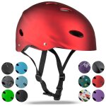 Casque enfant apollo ? casque r�glable pour trottinette v�lo skate ? liquid red l / xl