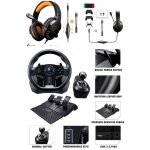 Casque gamer spirit of gamer + volant 3 pdales levier de vitesse drive sport gs 850 - x compatible xbox ...