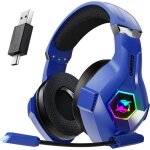 Casque gamingcasque gamer sans fil avec microlatence infrieure  25mscl usb et type c  double extrmit ...