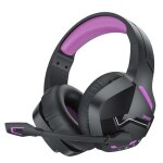 Casque gaming sans fil avec micro anti - bruit pour ps4 ps5 pc playstation 4 5 24g + bluetooth violet ... Casque gaming sans fil avec micro anti - bruit pour ps4 ps5 pc playstation 4 5 24g + bluetooth violet ...