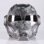 Casque intgral adulte de marque homme et femme casque moto iron man homecoming marvelgris et argent ...