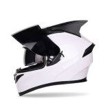 Casque int�gral adulte mixte casque moto scooter pour la ville et la balade mat et brillantblanc blanc#xl ...