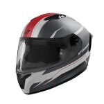 Casque intgral stormer zs - 601 star white grey red metal matt