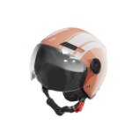 Casque jet stormer ride path corail glossy