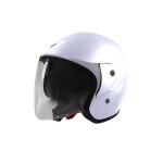 Casque jet stormer sun 2. 0 white pearly