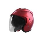 Casque jet stormer sun evo 2. 0 calm red metal glossy