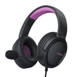 Casque de jeu avec micro pour xbox xs xbox one ps4 ps5 pc et ns casque filaire - violet