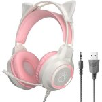 Casque de jeu pc - oreilles de chat - micro rotatif - 35 mm avec microphone - Éclairage rvb - filaire ... Casque de jeu pc - oreilles de chat - micro rotatif - 35 mm avec microphone - Éclairage rvb - filaire ...