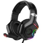 Casque de jeu rgb pour ps5 ps4 xbox series xs et xbox avec son surround 7. 1 et micro antibruit noir
