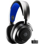 Casque - micro gaming sans fil steelseries arctis nova 7p - multiplateforme - noir / bleu