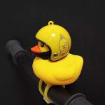 Casque mignon canard sonnette de vlo avec lumire led canard en caoutchouc guidon de vlo klaxons accessoires ...