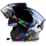 Casque modulable moto bluetooth intgral casque coque haute rsistance respirante et confortable pour ...