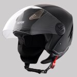 Casque de moto 3 / 4 face - vevor - casque smart street abs haute densit� avec communications bluetooth ...