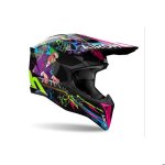 Casque moto cross airoh wraaap music gloss