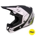 Casques moto cross shot race gear core fast black pearly