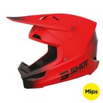 Casque moto cross shot race gear draw red matt Casque moto cross shot race gear draw red matt