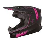 Casque moto cross shot race gear furious army pink matt Casque moto cross shot race gear furious army pink matt