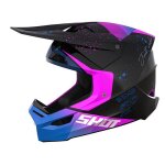 Casque moto cross shot race gear furious matrix purple glossy Casque moto cross shot race gear furious matrix purple glossy