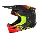 Casque moto cross shot race gear furious matrix red matt Casque moto cross shot race gear furious matrix red matt