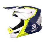 Casque moto cross shot race gear furious reflex blue glossy Casque moto cross shot race gear furious reflex blue glossy
