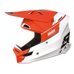 Casque moto cross shot race gear furious scope orange glossy