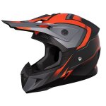 Casque moto cross stormer dust madness black orange metal matt Casque moto cross stormer dust madness black orange metal matt
