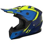 Casque moto cross stormer dust madness blue neon yellow glossy Casque moto cross stormer dust madness blue neon yellow glossy