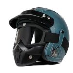 Casque de moto en cuir demi - casque casque de moto ouvert 3 / 4 unisexe pour adulte casque tout - terrain ...