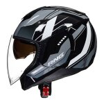 Casque moto demi - jet 3 / 5 ecelen - rng ? casque moto unisexe à double écran ?mecha noir Casque moto demi - jet 3 / 5 ecelen - rng ? casque moto unisexe à double écran ?mecha noir