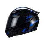 Casque de moto ecelen casque de moto personnalité du pilote casque intégral - impulsion bleue Casque de moto ecelen casque de moto personnalité du pilote casque intégral - impulsion bleue