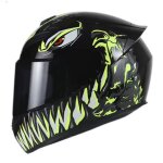 Casque de moto ecelen casque de moto personnalit du pilote casque intgral - jaune venin