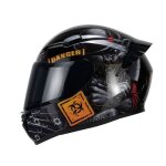 Casque de moto ecelen casque de moto personnalité du pilote casque intégral - tueur de chats Casque de moto ecelen casque de moto personnalité du pilote casque intégral - tueur de chats