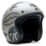 Motoblouz element dmc casque de moto jet avec visire solaire homologu ece 22. 06 white shiny casque ...