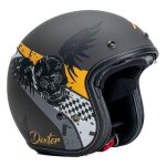 Motoblouz element skull casque de moto jet avec visire solaire homologu ece 22. 06 grey mat casque ...