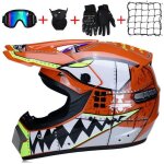 Casque moto enfant et adulte motocross casque hors - orange Casque moto enfant et adulte motocross casque hors - orange