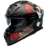 Casque moto intgral homologu intgral eros calavera motoblouz adulte noir mat