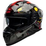 Casque moto intgral homologu intgral eros negan motoblouz adulte noir / gris shiny