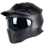 Casque moto jet homologué hades motoblouz adulte noir mat Casque moto jet homologué hades motoblouz adulte noir mat