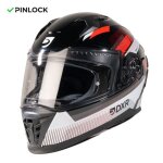 Motoblouz eros vox casque de moto int�gral avec visi�re solaire homologu� ece 22. 06 pinlock inclus black ...